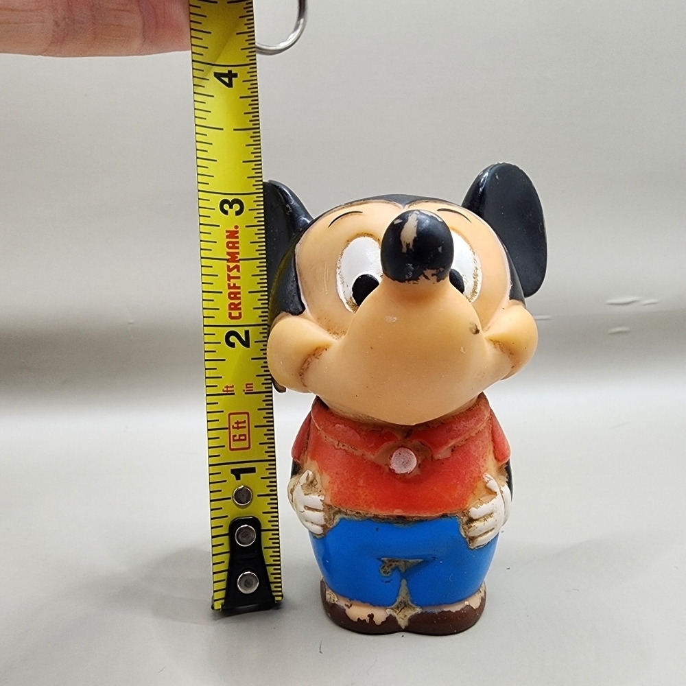 1980 Mickey Mouse Head Bobber 3" Figure Plastic Disney - Picture 6 of 6